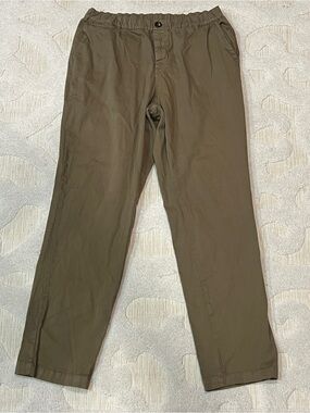 COVE USA Pants Mens 36 Green Elastic Waist Stretch Cotton Chino Casual 36x31